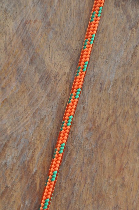 Ø5 mm copper / green prestretched polyester rope for djembe drum - Djembe rope