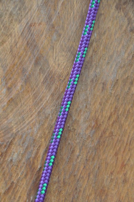 Ø5 mm violet / green prestretched polyester rope for djembe drum - Djembe rope