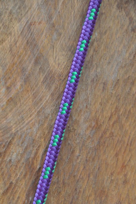 Ø6 mm violet / green prestretched polyester rope for djembe drum - Djembe rope