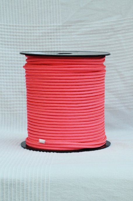 Neon pink Ø5 mm pre-stretched rope for djembe drum - Djembe rope