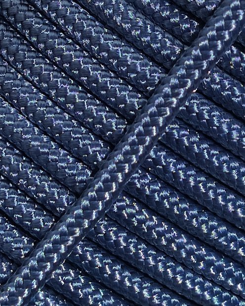 PES reinforced djembe rope 5 mm Denim blue 100 m
