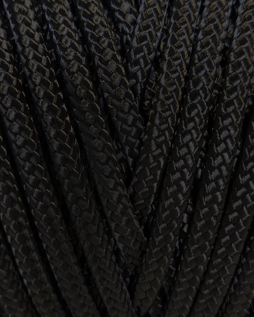 Braided rope Ø5 mm black for djembe drum