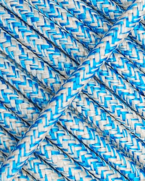 Reinforced rope for djembe drum 5 mm Beige / Blue 20 m