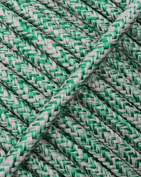 Reinforced rope for djembe drum 5 mm Beige / Green 100 m