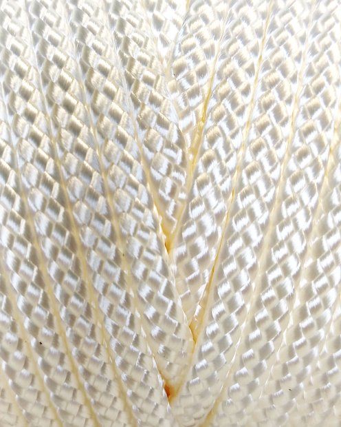 PA djembe drum hollow rope 6 mm White 20 m