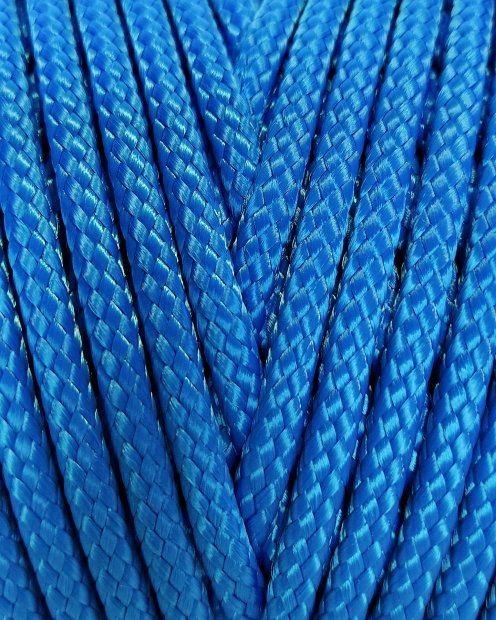PA djembe drum hollow rope 6 mm Blue 20 m