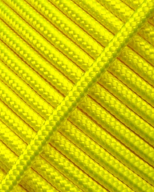 PES reinforced djembe drum rope 5 mm Fluo yellow 20 m