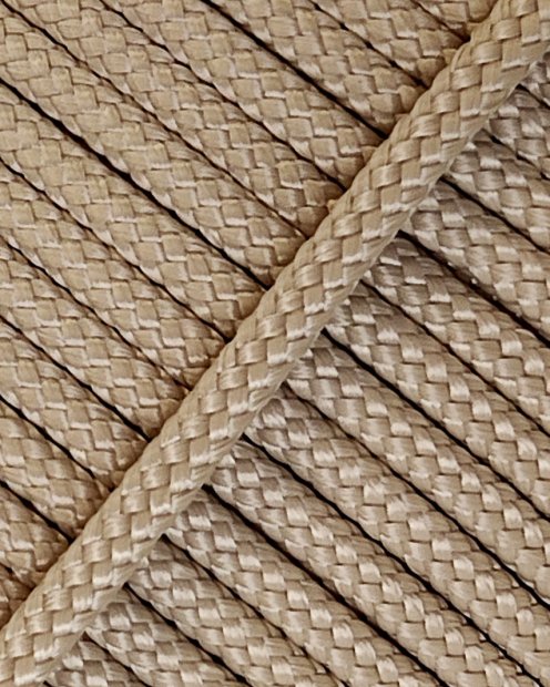 PES hollow djembe rope 6 mm Beige 100 m
