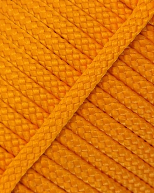 PES hollow djembe drum rope 5 mm Light orange 100 m