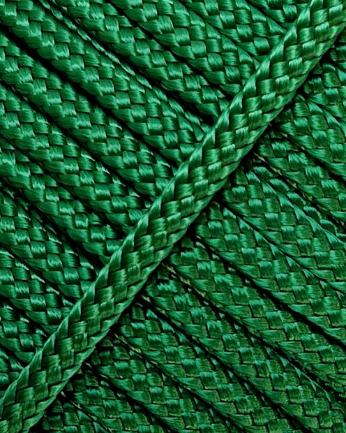 PES hollow djembe rope 6 mm Green 20 m
