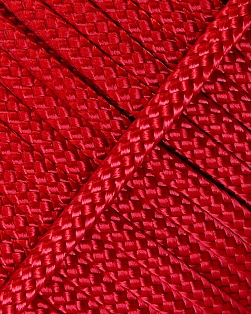 PES hollow djembe drum rope 4 mm Red 20 m