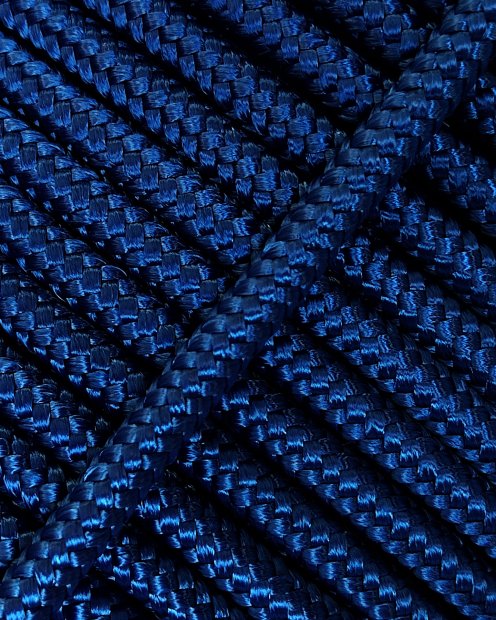 Braided rope with core Ø5 mm royal blue 20 m - Djembe drum rope