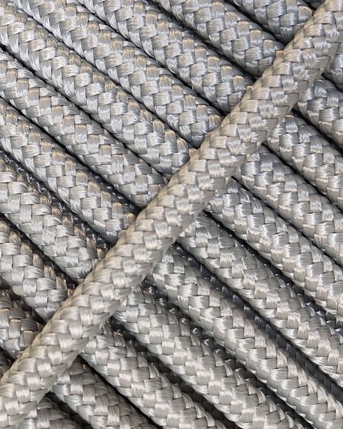 PES reinforced djembe drum rope 5 mm Grey 100 m