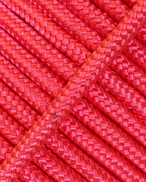 PES reinforced djembe drum rope 5 mm Fluo pink 100 m