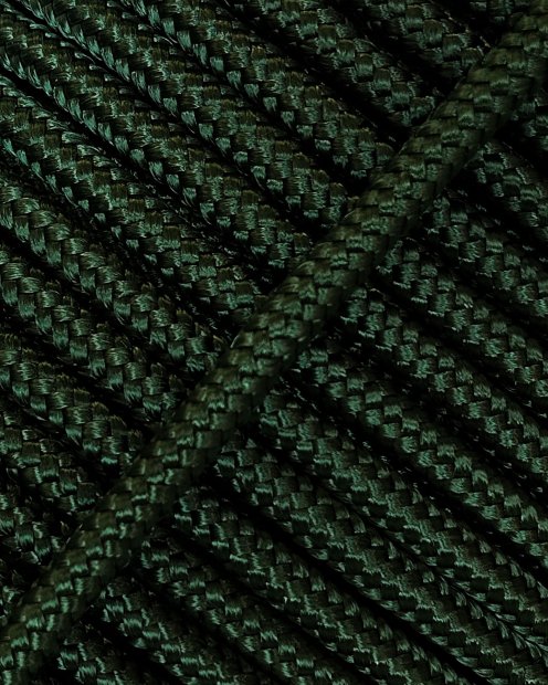 PES reinforced djembe rope 5 mm Bottle green 100 m