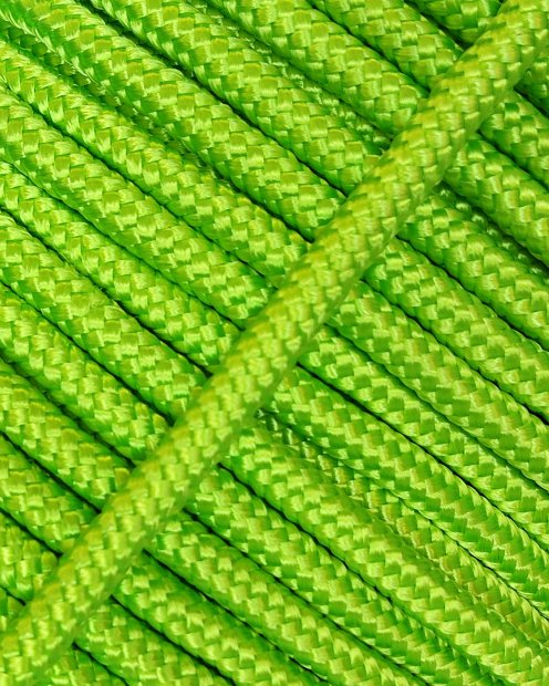 Neon green Ø5 mm prestretched alpine rope for djembe drum - Djembe rope