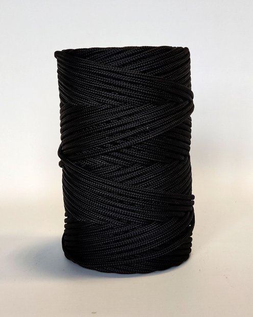 Black Ø5 mm braided rope for djembe drum - Djembe rope