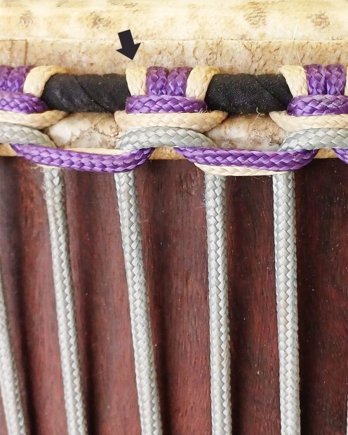 PES hollow djembe rope 5 mm Beige 100 m