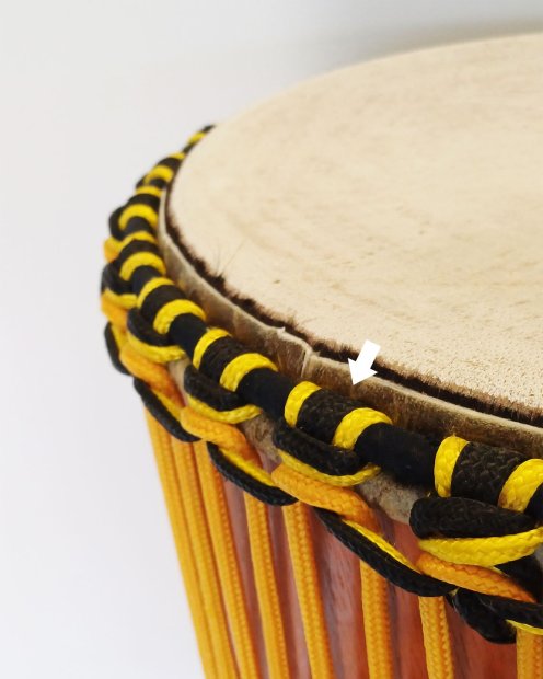 PES hollow djembe drum rope 5 mm Black 20 m