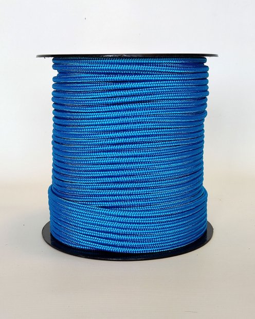 PES reinforced djembe drum rope 5 mm Blue 100 m