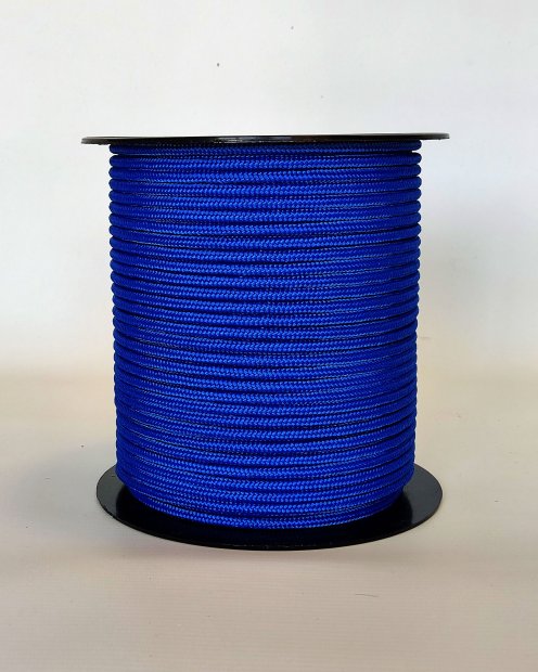 PES reinforced djembe drum rope 5 mm Bleu de France 100 m