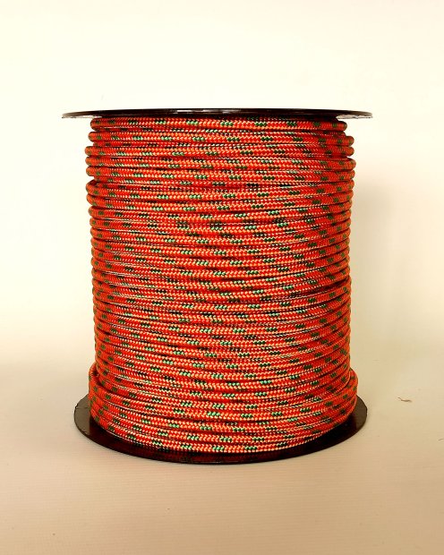 Ø5 mm copper / green prestretched polyester rope for djembe drum - Djembe rope
