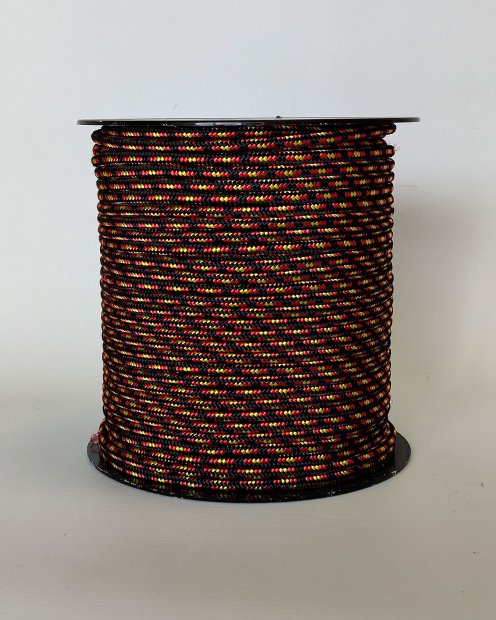 PES reinforced djembe drum rope 5 mm Black / Spain 100 m