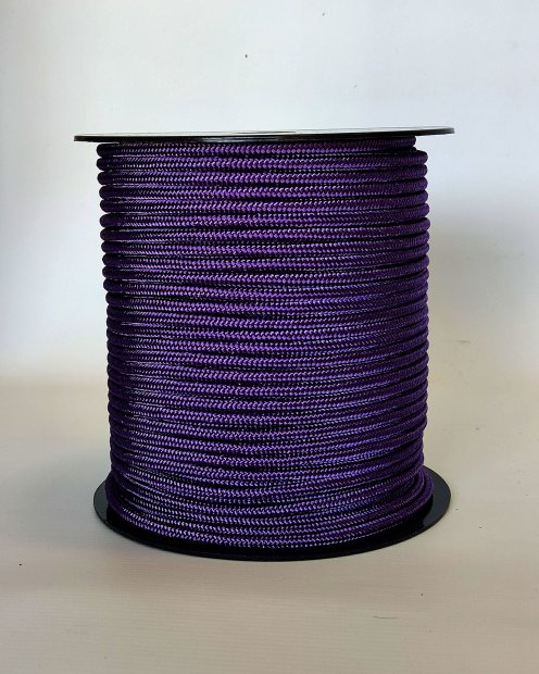 PES reinforced djembe drum rope 5 mm Violet 100 m