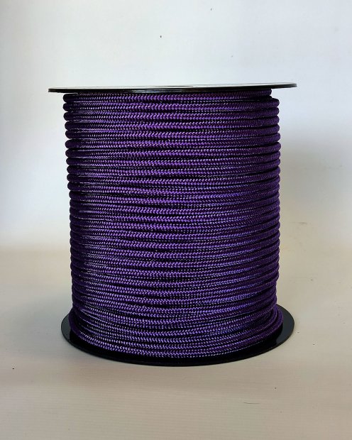 Violet Ø5 mm pre-stretched rope for djembe drum - Djembe rope