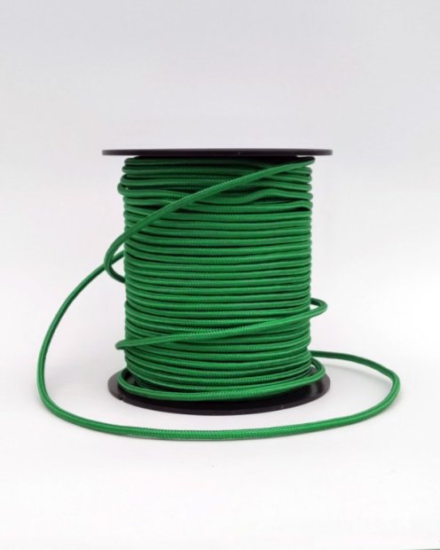 PES reinforced djembe rope 6 mm Green 100 m
