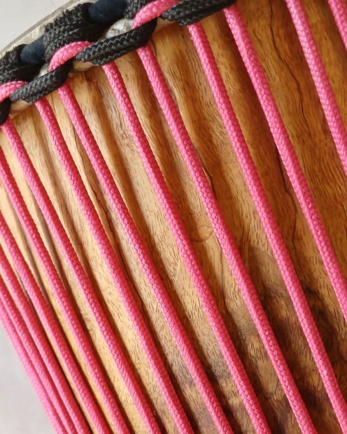 Reinforced rope for djembe drum 5 mm Raspberry 100 m