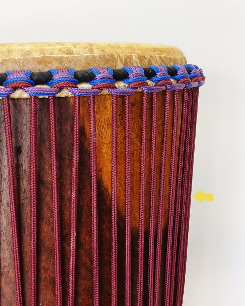 PES reinforced djembe drum rope 5 mm Bordeaux 100 m