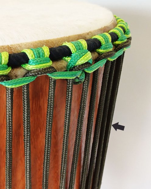 PES reinforced djembe drum rope 5 mm Khaki 20 m