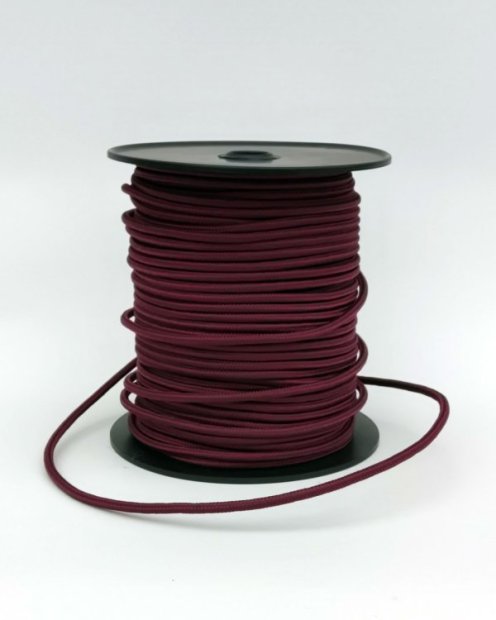 PES reinforced djembe rope 6 mm Bordeaux 100 m