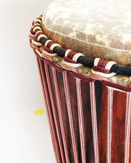 PES reinforced djembe drum rope 5 mm Copper brown 100 m