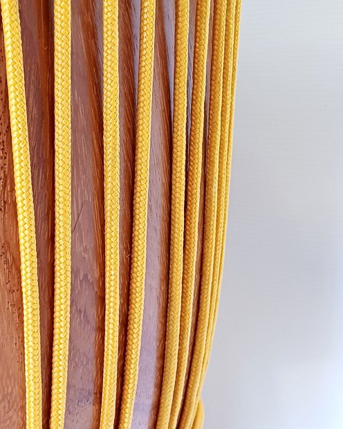 PES reinforced djembe drum rope 5 mm Light orange 100 m