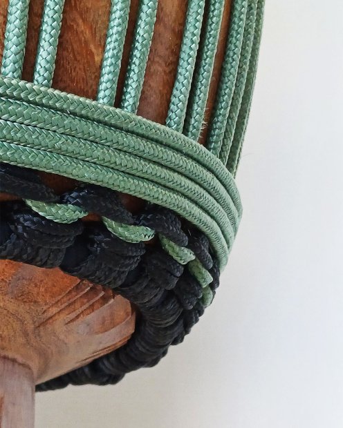 PES reinforced djembe drum rope 5 mm Salvia 20 m