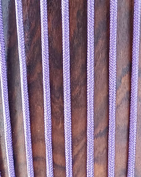 PES reinforced djembe drum rope 5 mm Violet 100 m