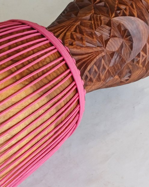 Reinforced rope for djembe drum 5 mm Raspberry 100 m