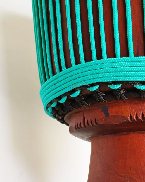 PES hollow djembe drum rope 5 mm Black 20 m