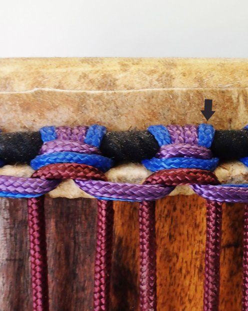 PES hollow djembe rope 5 mm Bleu de France 100 m