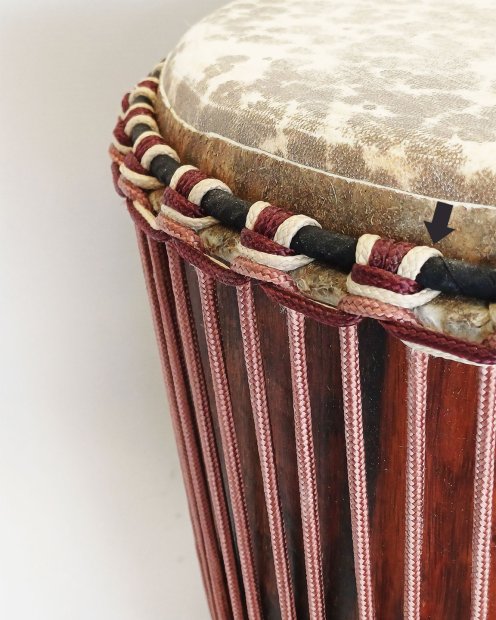 PES hollow djembe rope 5 mm Beige 100 m