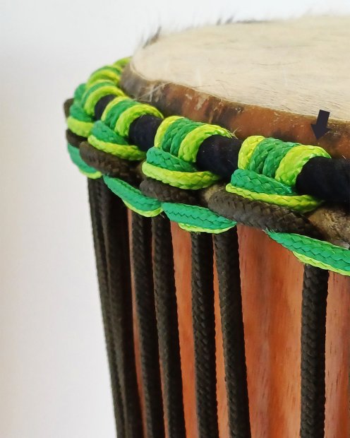 PES hollow djembe rope 5 mm Fluo green 100 m