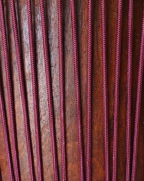 PES reinforced djembe drum rope 5 mm Bordeaux 100 m