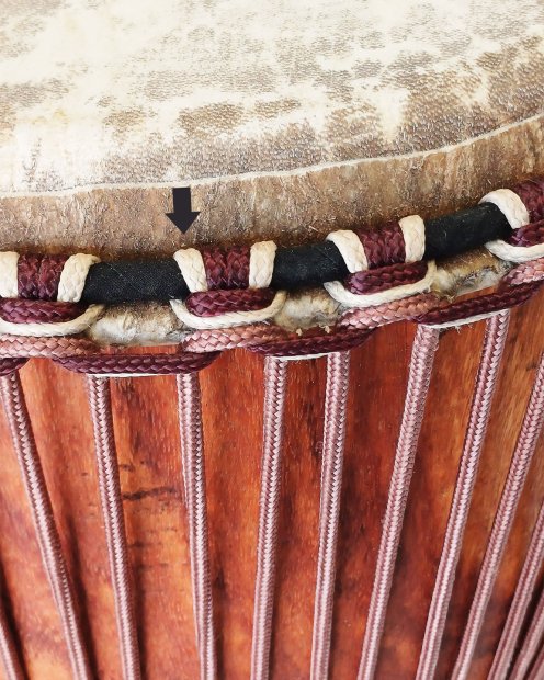 PES hollow djembe rope 5 mm Beige 100 m