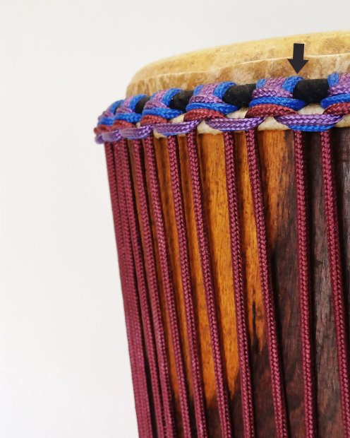 PES hollow djembe rope 5 mm Bleu de France 100 m