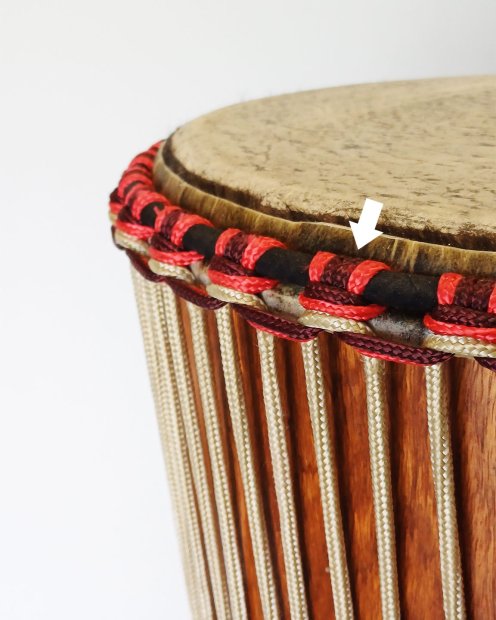 PES hollow djembe rope 5 mm Bordeaux 100 m