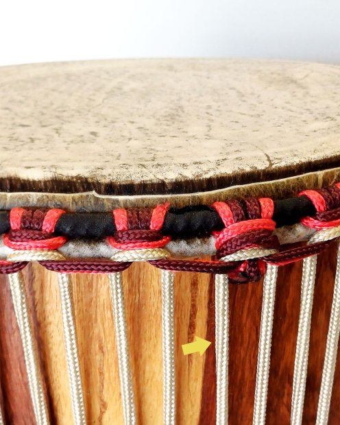 PES reinforced djembe drum rope 5 mm Grey 100 m