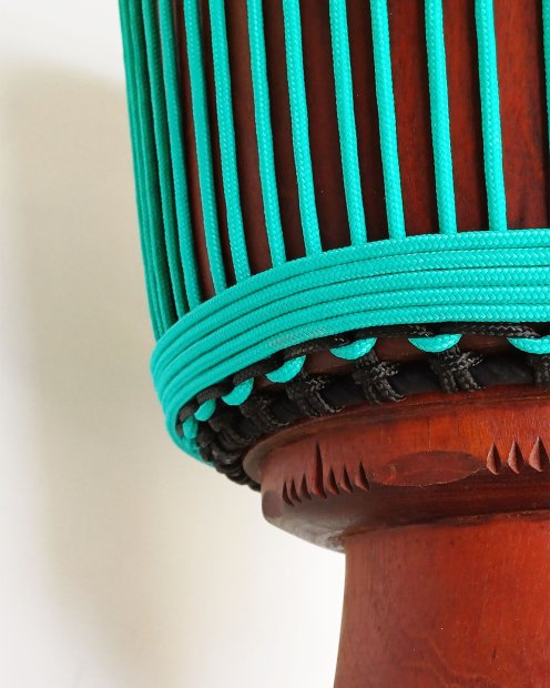PES reinforced djembe drum rope 5 mm Emerald green 20 m