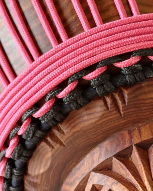Reinforced rope for djembe drum 5 mm Raspberry 100 m